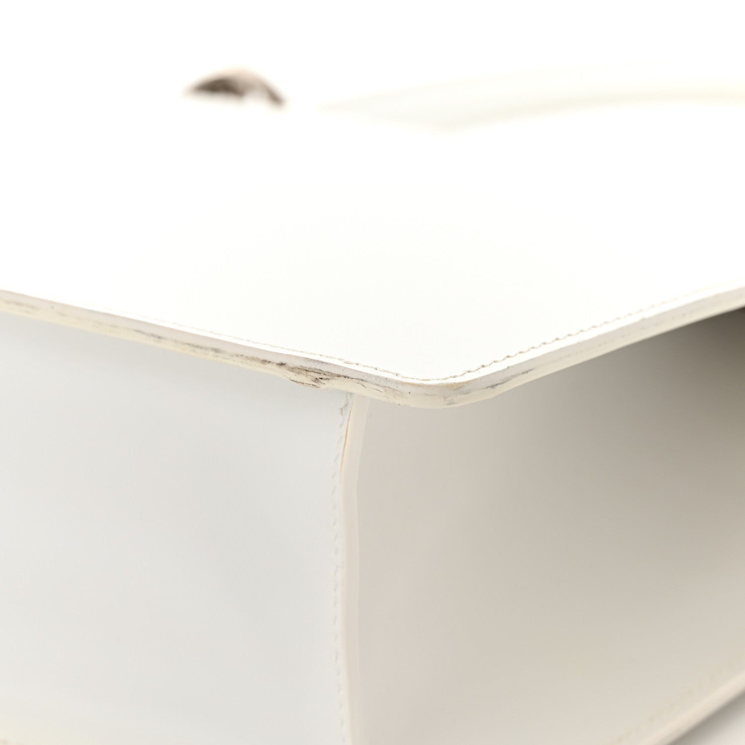 Alexander McQueen Calfskin Four Ring Frame Tote White 12 of 16