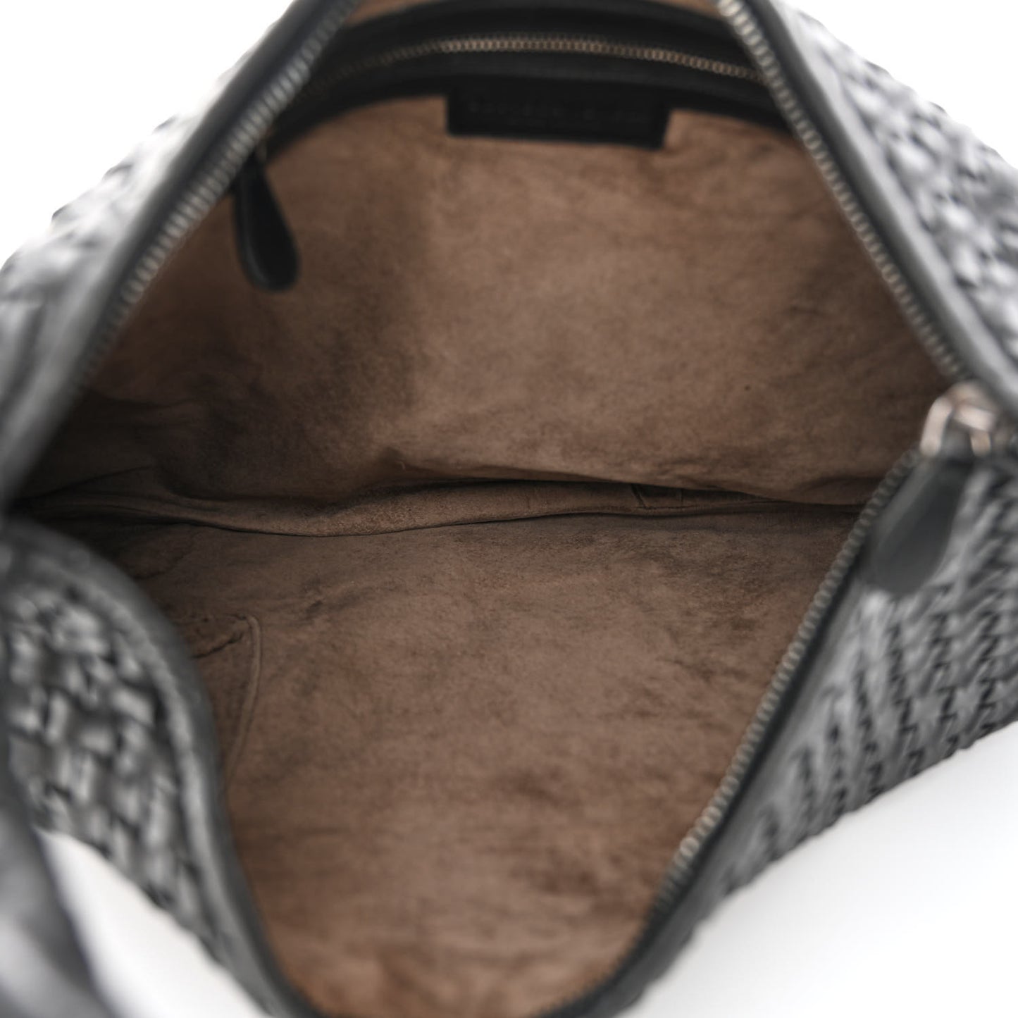Nappa Intrecciato Large Veneta Hobo Black