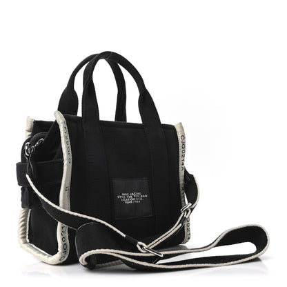 Marc Jacobs Cotton Canvas Small The Jacquard Tote Bag Black 3 of 10