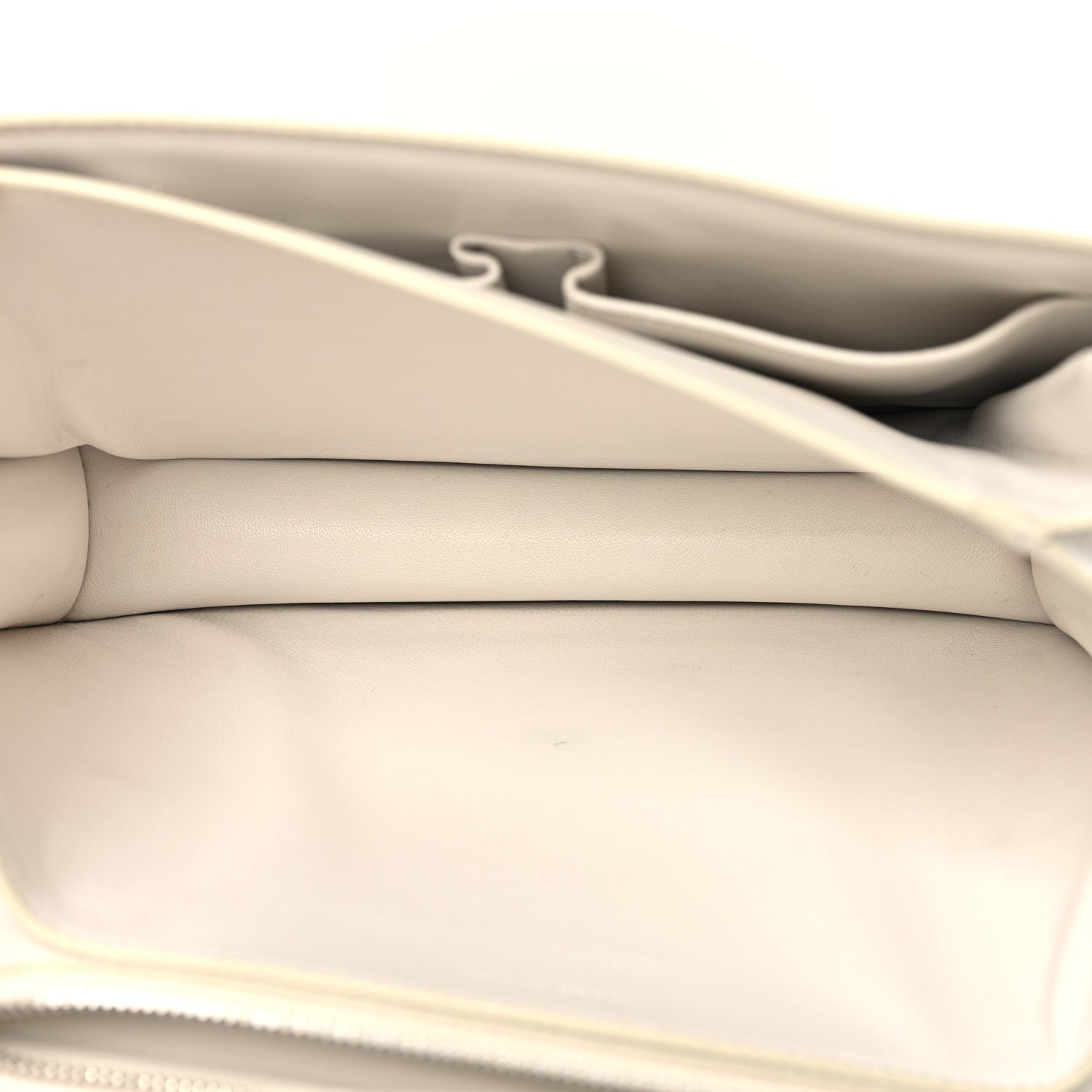 Celine Liege Calfskin Medium Classic Box Flap Bag White 5 of 14