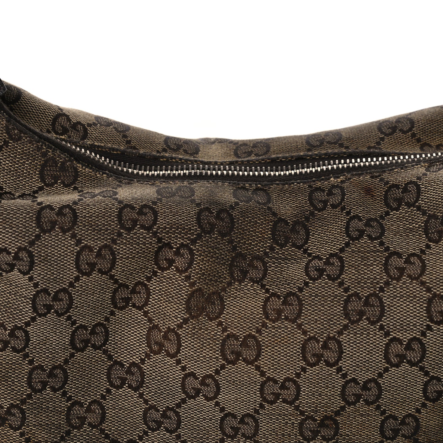 Monogram Medium Horsebit Chain Hobo Dark Brown
