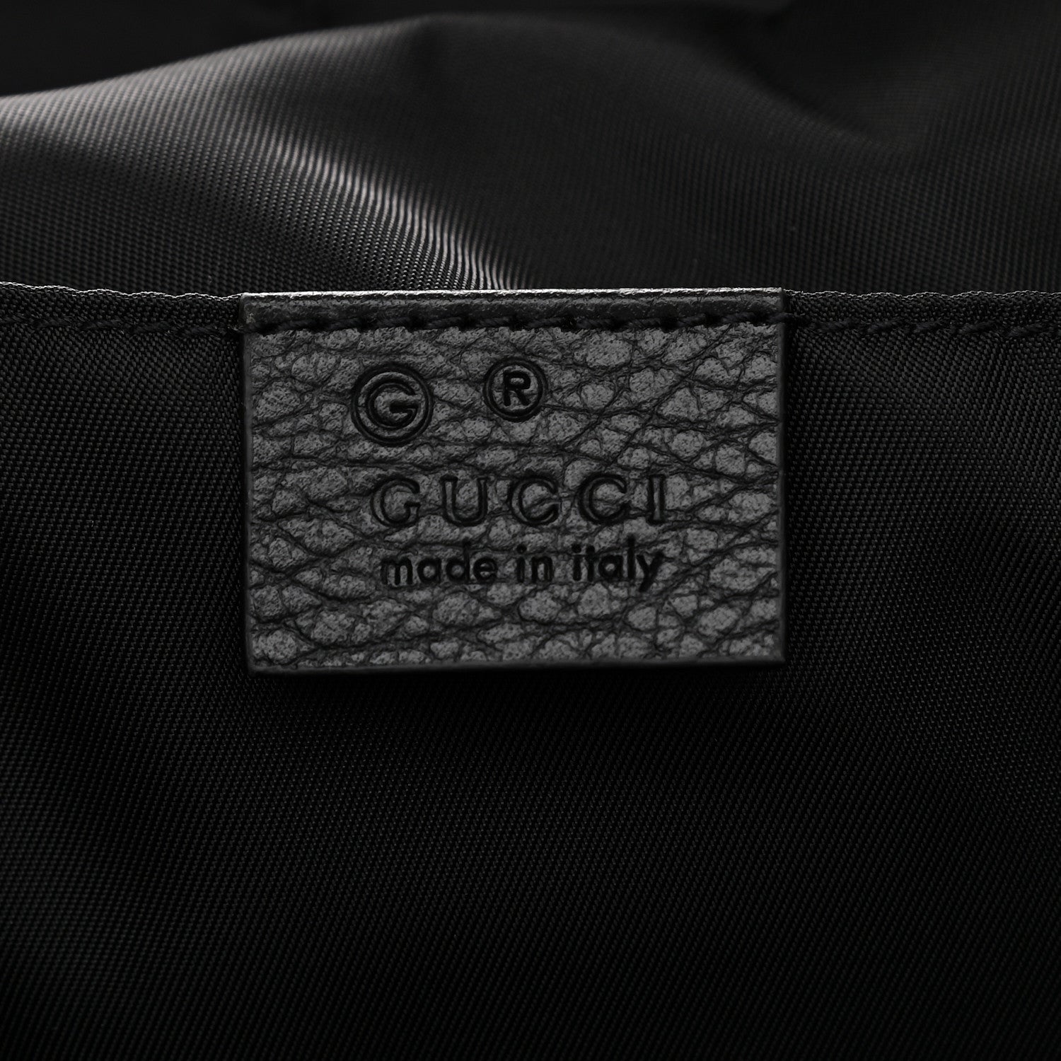 Gucci Nylon Monogram Medium Light Single Buckle Backpack Black 6 of 9