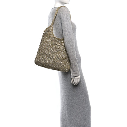 Miu Miu Sequin Mesh Ivy Bag Tundra 3 of 11