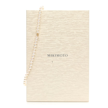 Mikimoto 18K Yellow Gold Akoya Pearl 5.5-6mm Strand Necklace 6 of 6