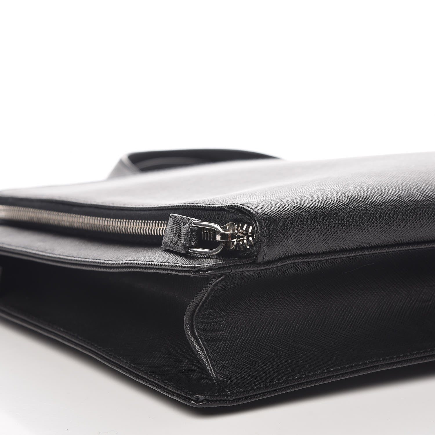 Prada Saffiano Travel Briefcase Black 15 of 16