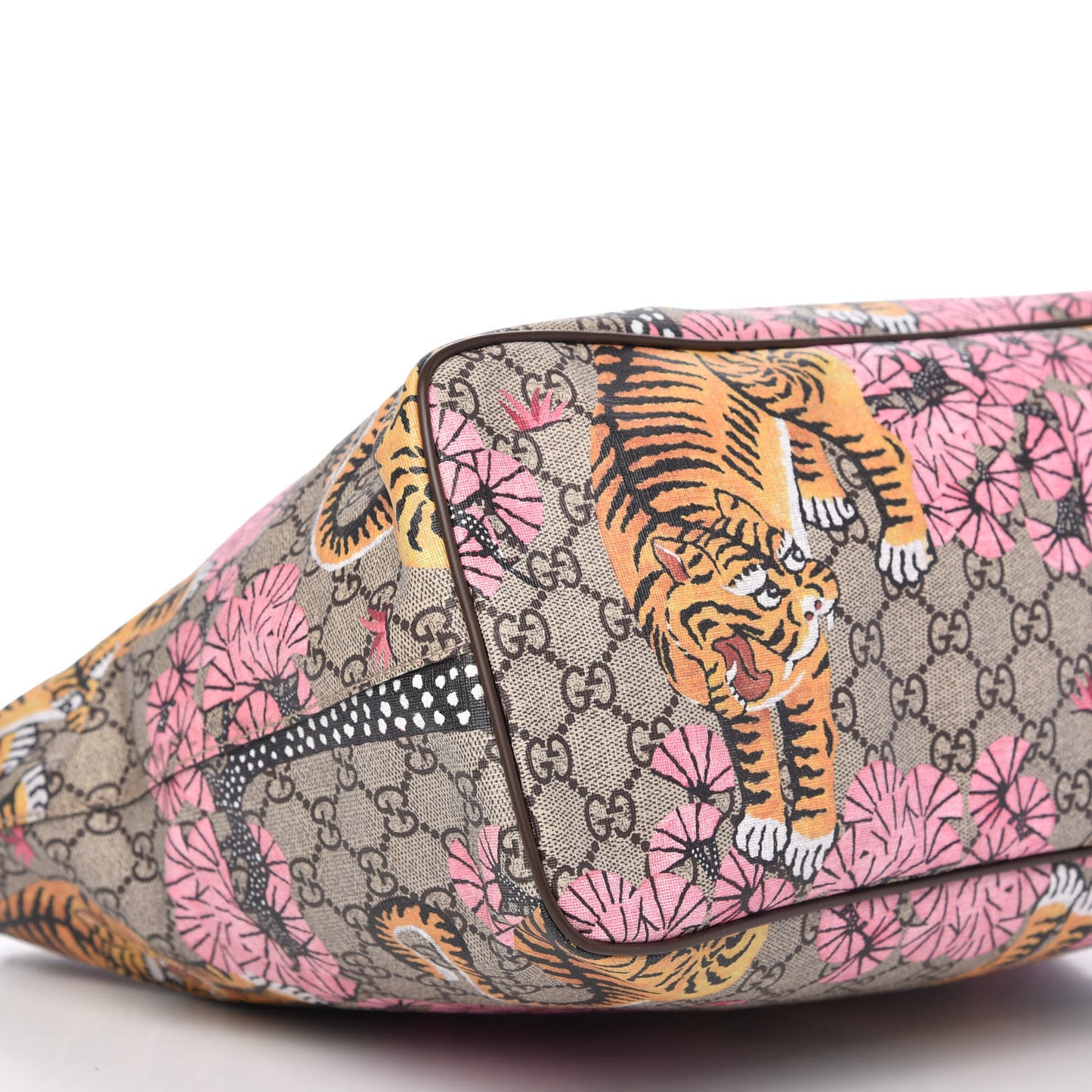 Soft GG Supreme Monogram Bengal Medium Crossbody Tote Beige Pink