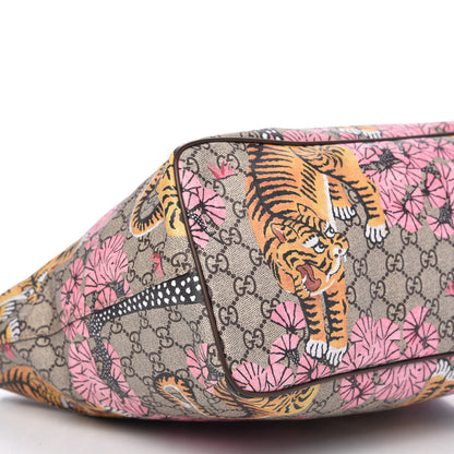 Gucci Soft GG Supreme Monogram Bengal Medium Crossbody Tote Beige Pink 6 of 9