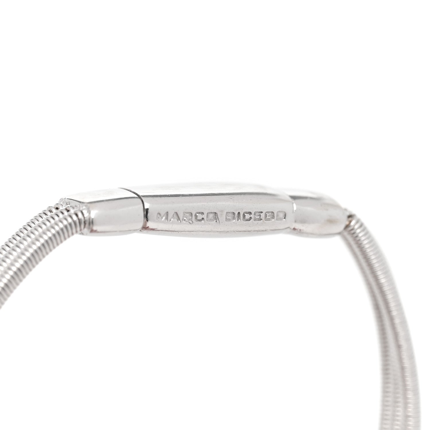 Marco Bicego 18K White Gold Diamond Goa Three Strand Bracelet 3 of 5