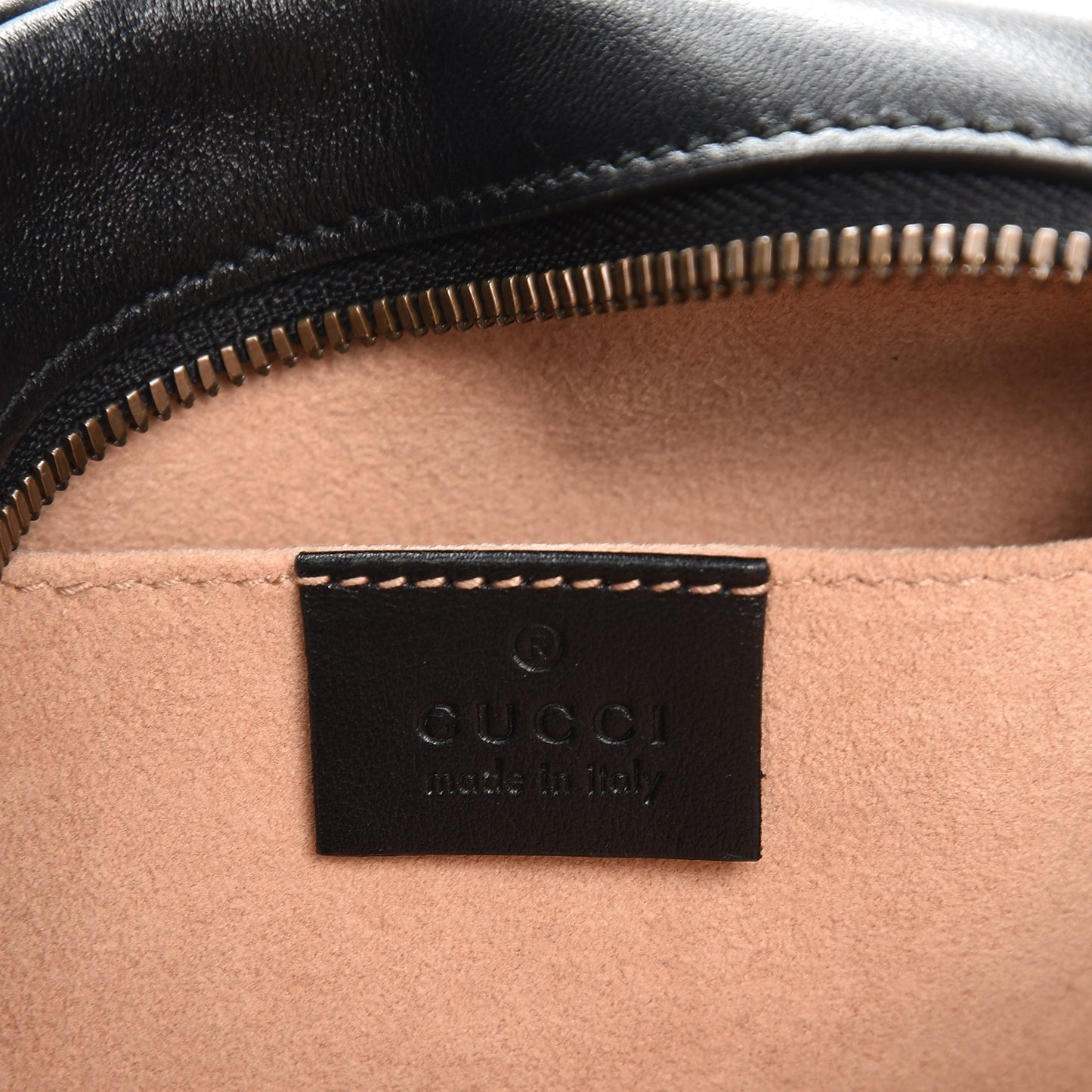 Calfskin Matelasse Small GG Marmont Chain Shoulder Bag Black