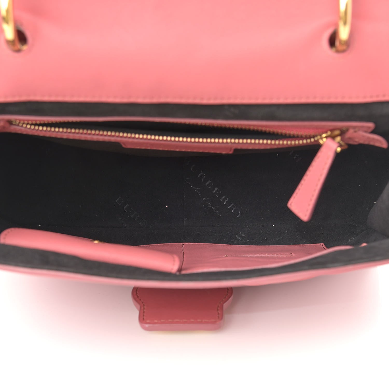 Burberry Trench Calfskin Medium DK88 Top Handle Bag Blossom Pink 5 of 14