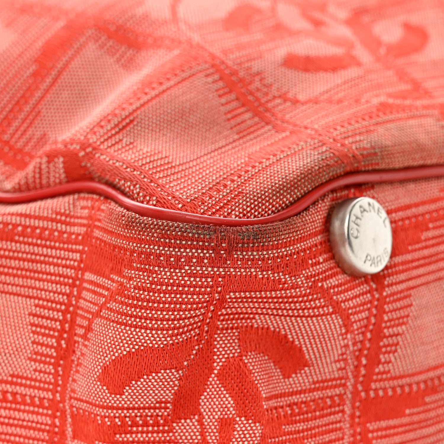 Chanel Nylon Small Travel Tote Red 10 of 24