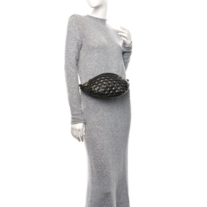 Chanel Metallic Caviar Quilted Waist Bag Black Gold 2 of 10