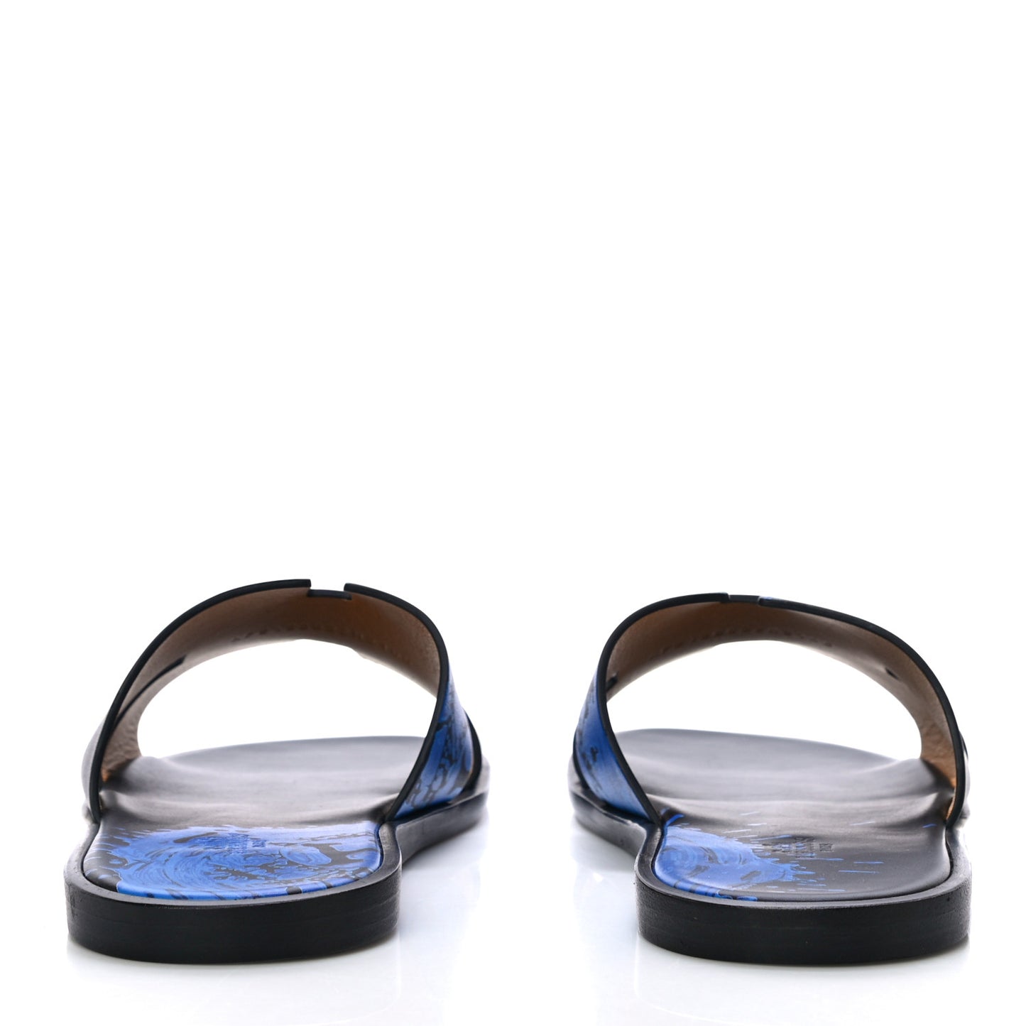Calfskin Mens Peinture Fraiche Izmir Sandals 42.5 Bleu Electrique