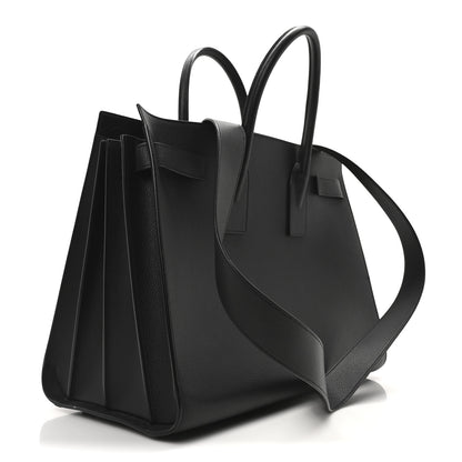 Saint Laurent Grained Calfskin Large Sac De Jour Carryall Black 4 of 19