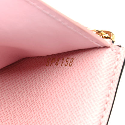 Louis Vuitton Damier Ebene Victorine Wallet Rose Ballerine 7 of 8