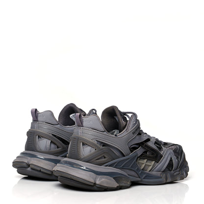 Balenciaga Rubber Mesh Monocolor Clear Sole Mens Track.2 Open Sneakers 43 Dark Grey 4 of 10