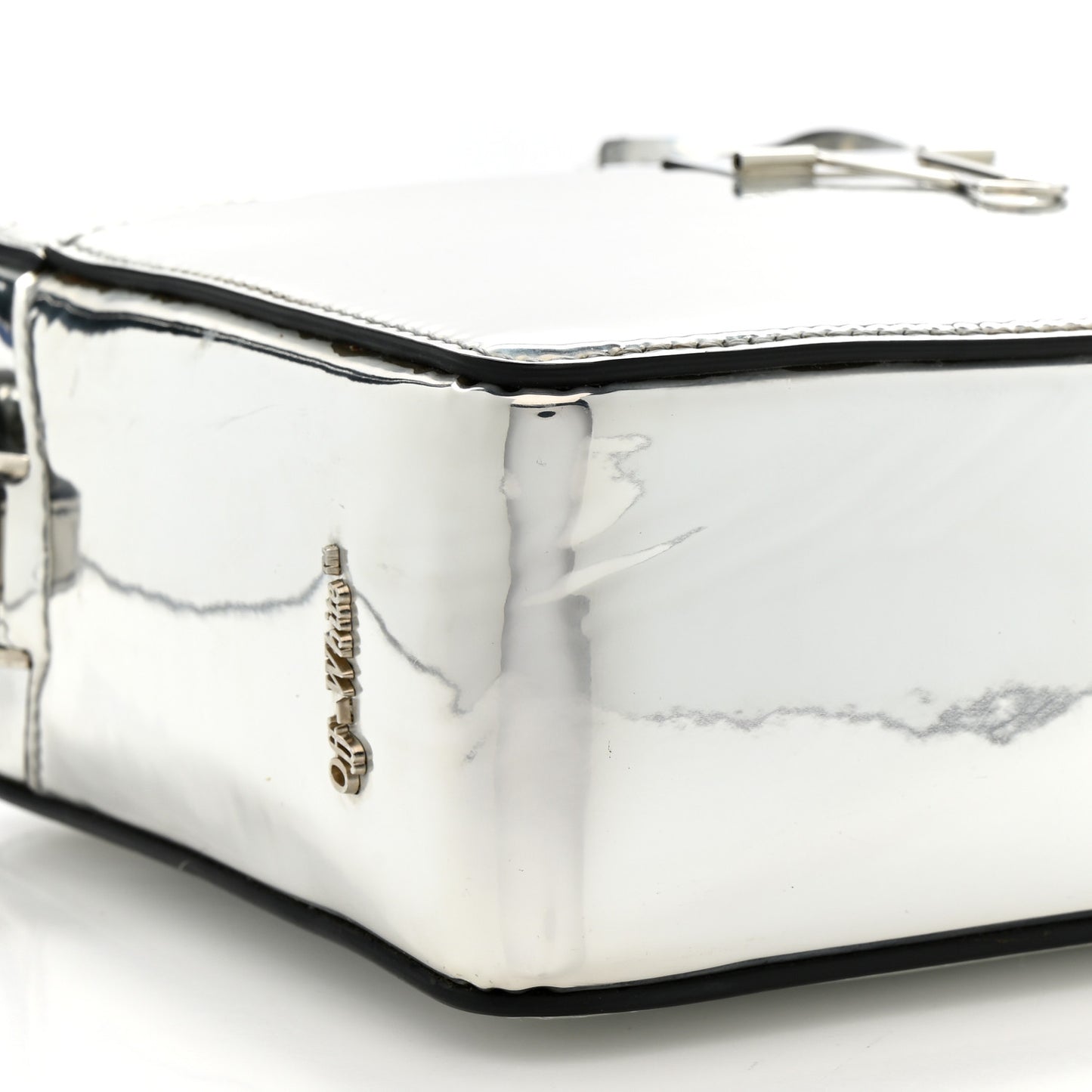 Patent Mirror Binder Clip Camera Belt Bag Silver