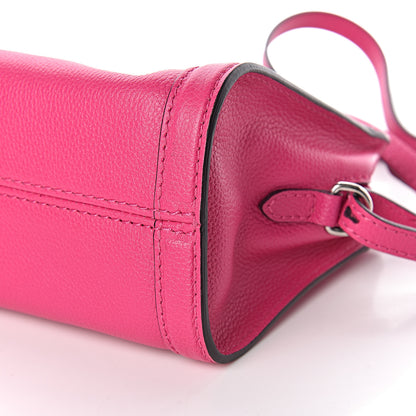 Alexander McQueen Grainy Calfskin Mini Padlock Zip Satchel Pink 9 of 10