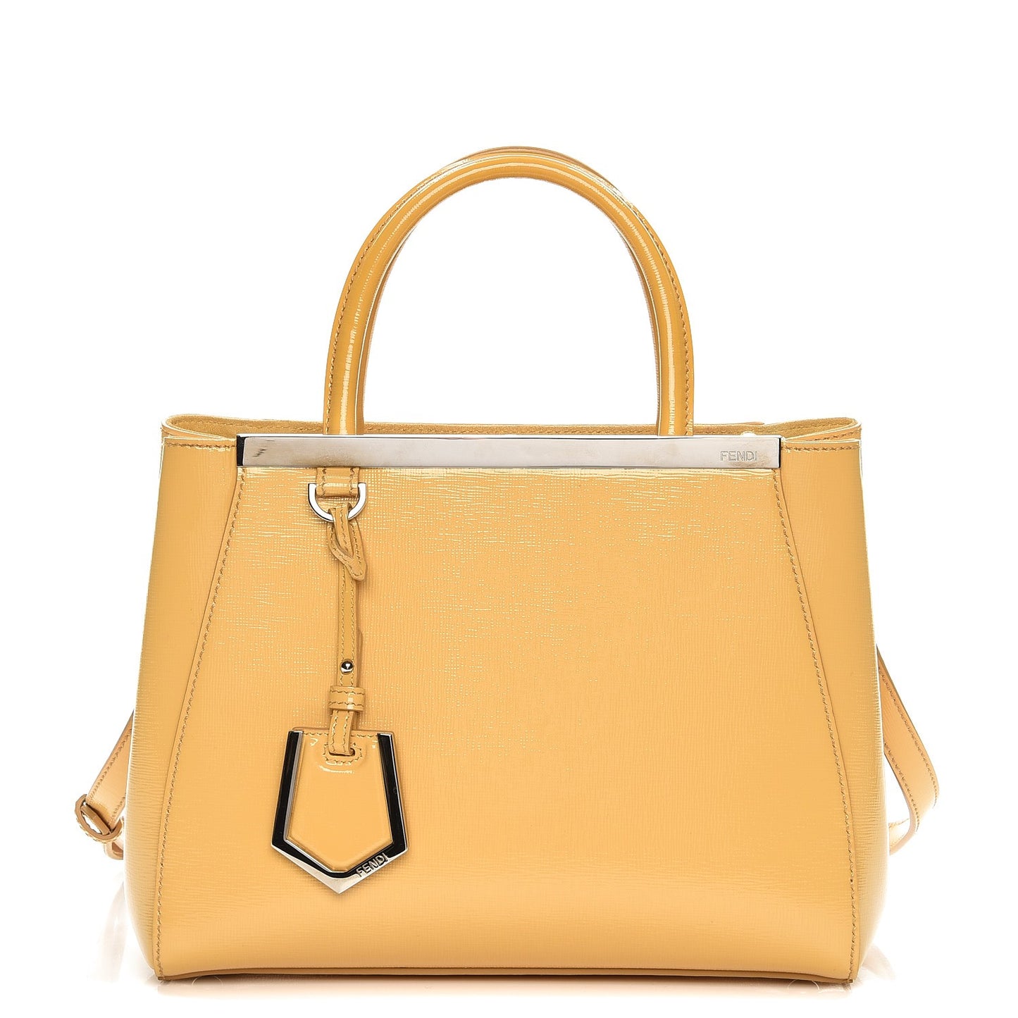 Vitello Vernice Camoscio Petite 2Jours Tote Alchemy Yellow