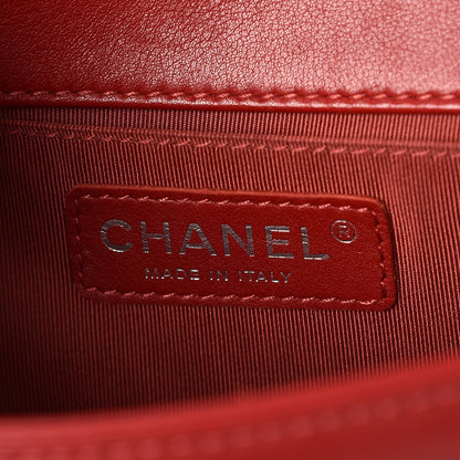 Chanel Calfskin Quilted Small Boy Flap Red 8 of 10