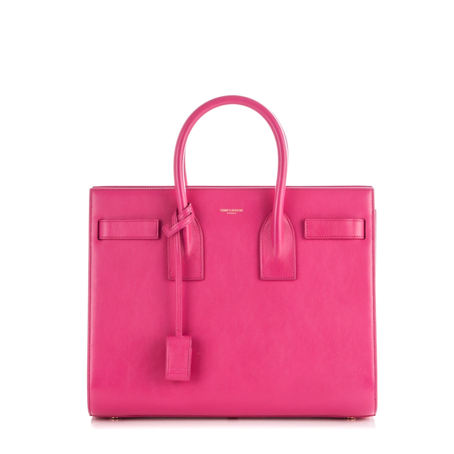 Saint Laurent Calfskin Small Sac De Jour Lipstick Fuchsia 1 of 8