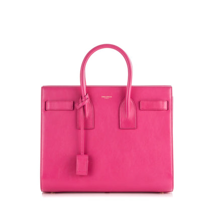 Saint Laurent Calfskin Small Sac De Jour Lipstick Fuchsia 1 of 8