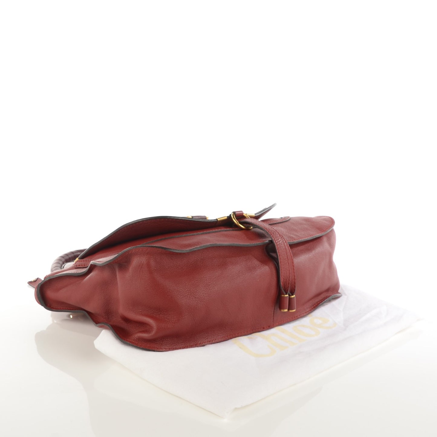 Calfskin Medium Marcie Satchel Garnet