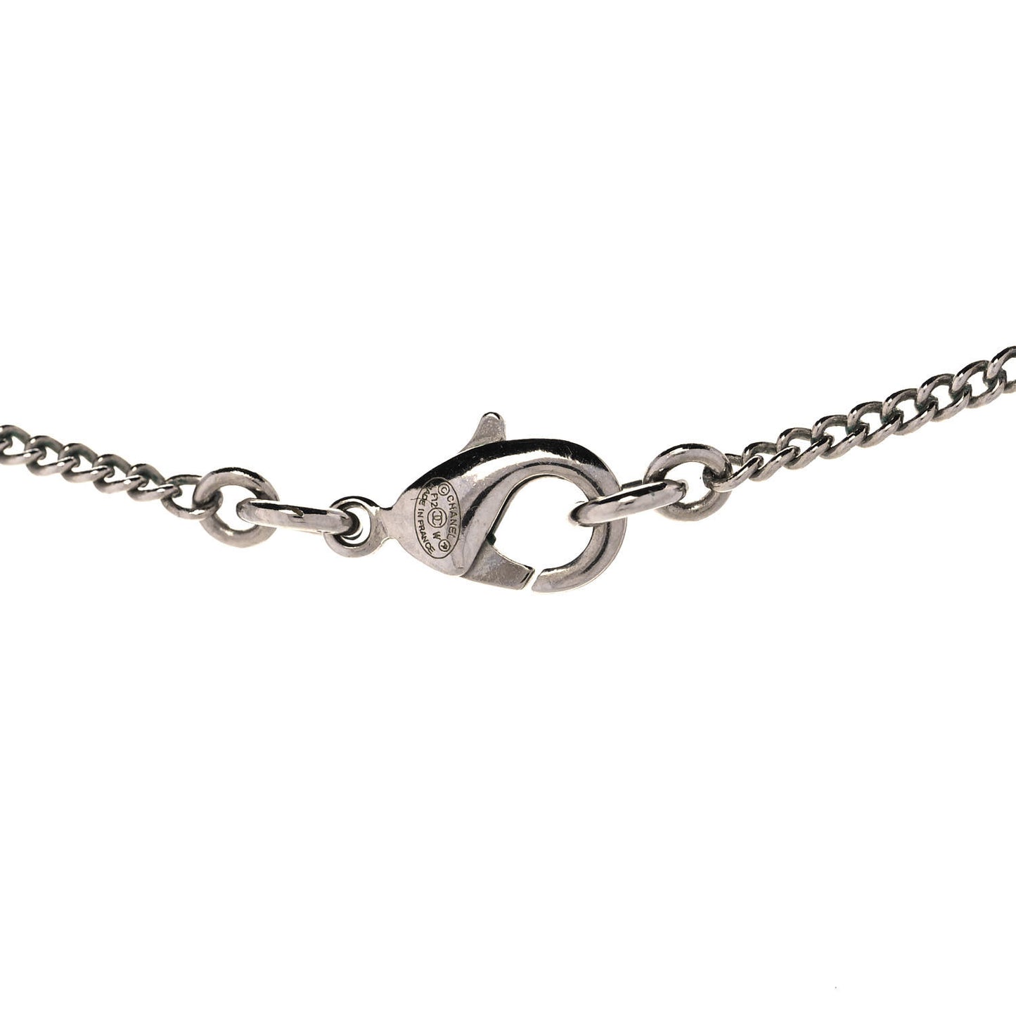 Crystal Timeless CC Necklace Silver