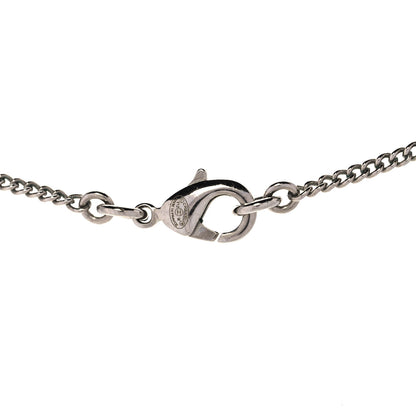Chanel Crystal Timeless CC Necklace Silver 4 of 6