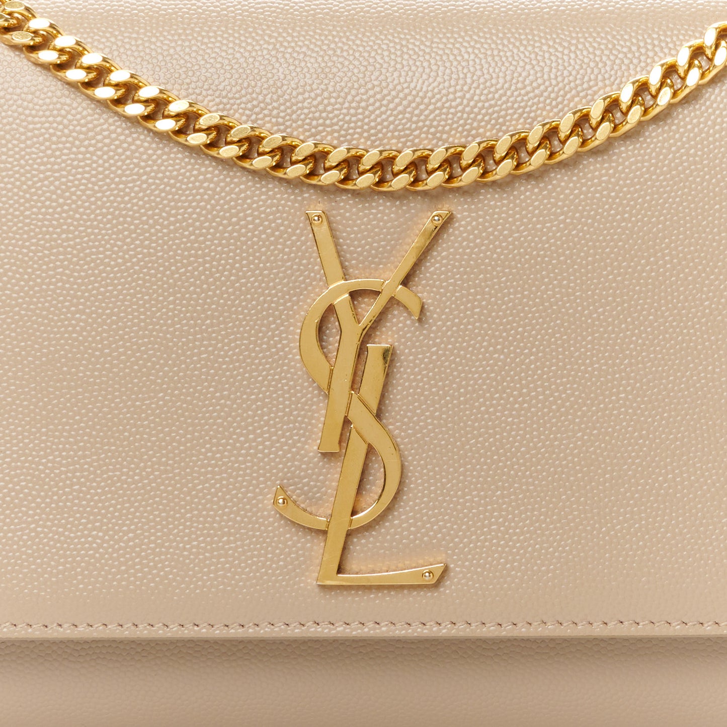 Grain De Poudre Medium Monogram Kate Satchel Nude Powder