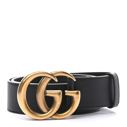 Gucci Calfskin Double G 40mm Belt 75 30 Black 1 of 5