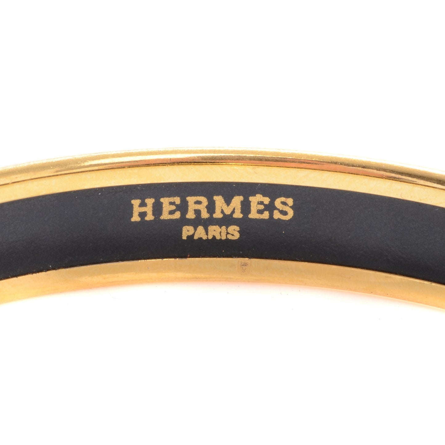 Enamel Narrow Printed Bracelet 65 Gold Plated