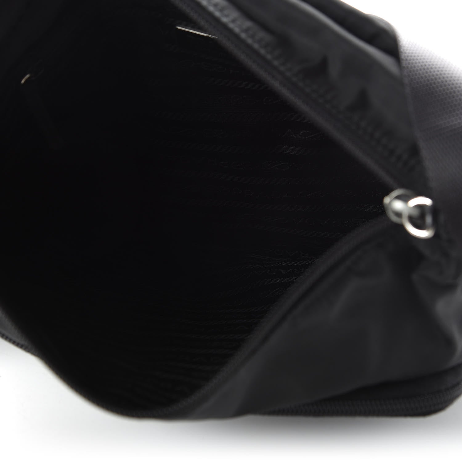 Prada Nylon Vela Messenger Bag Black 5 of 10
