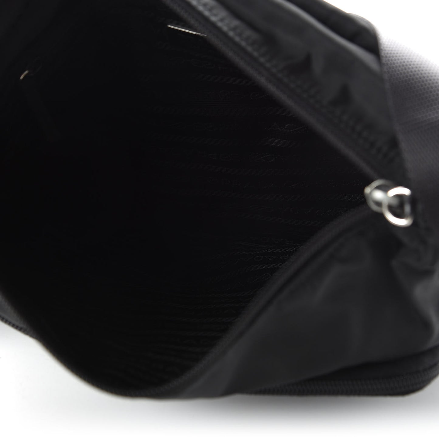 Nylon Vela Messenger Bag Black