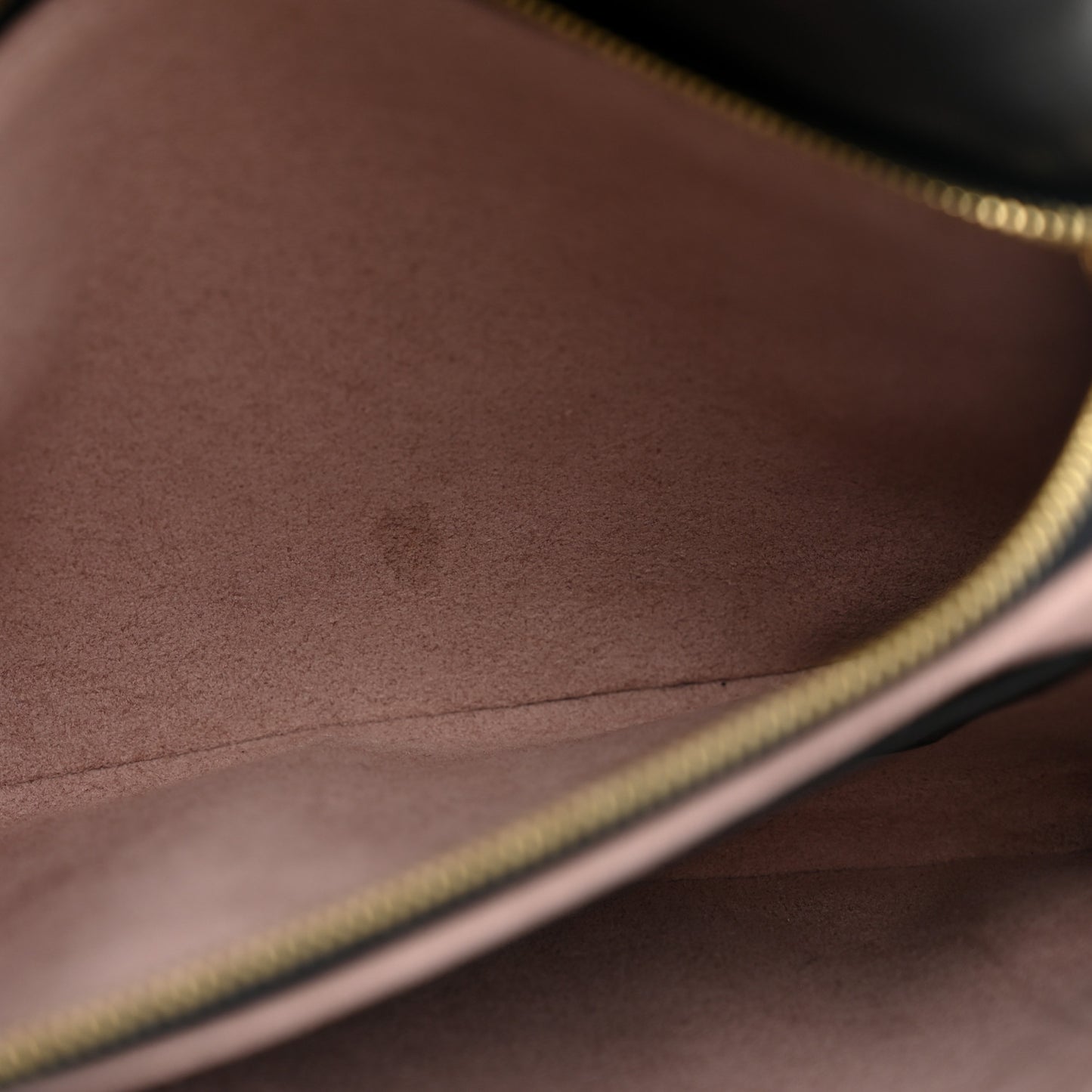 Lambskin Embossed Monogram Pochette Coussin Black
