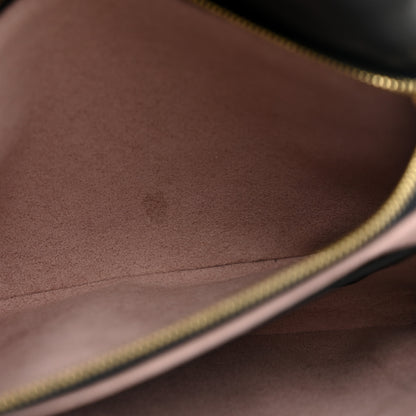 Louis Vuitton Lambskin Embossed Monogram Pochette Coussin Black 10 of 11