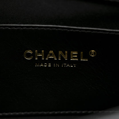 Chanel Caviar Quilted Camellia Chain Around Flap Black 6 of 10