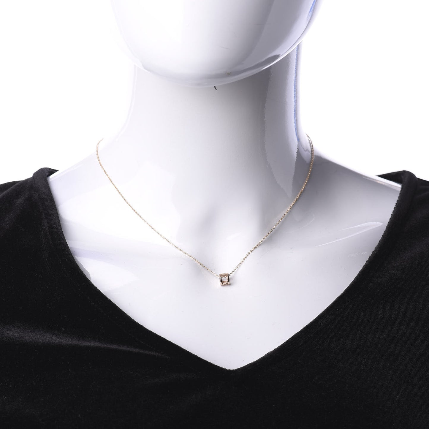 18K Rose Gold Atlas Open Pendant Necklace