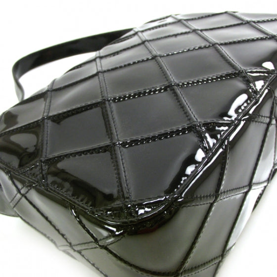 Chanel Patent Leather Shoulder Bag Black 5 of 11