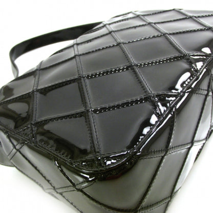 Chanel Patent Leather Shoulder Bag Black 5 of 11