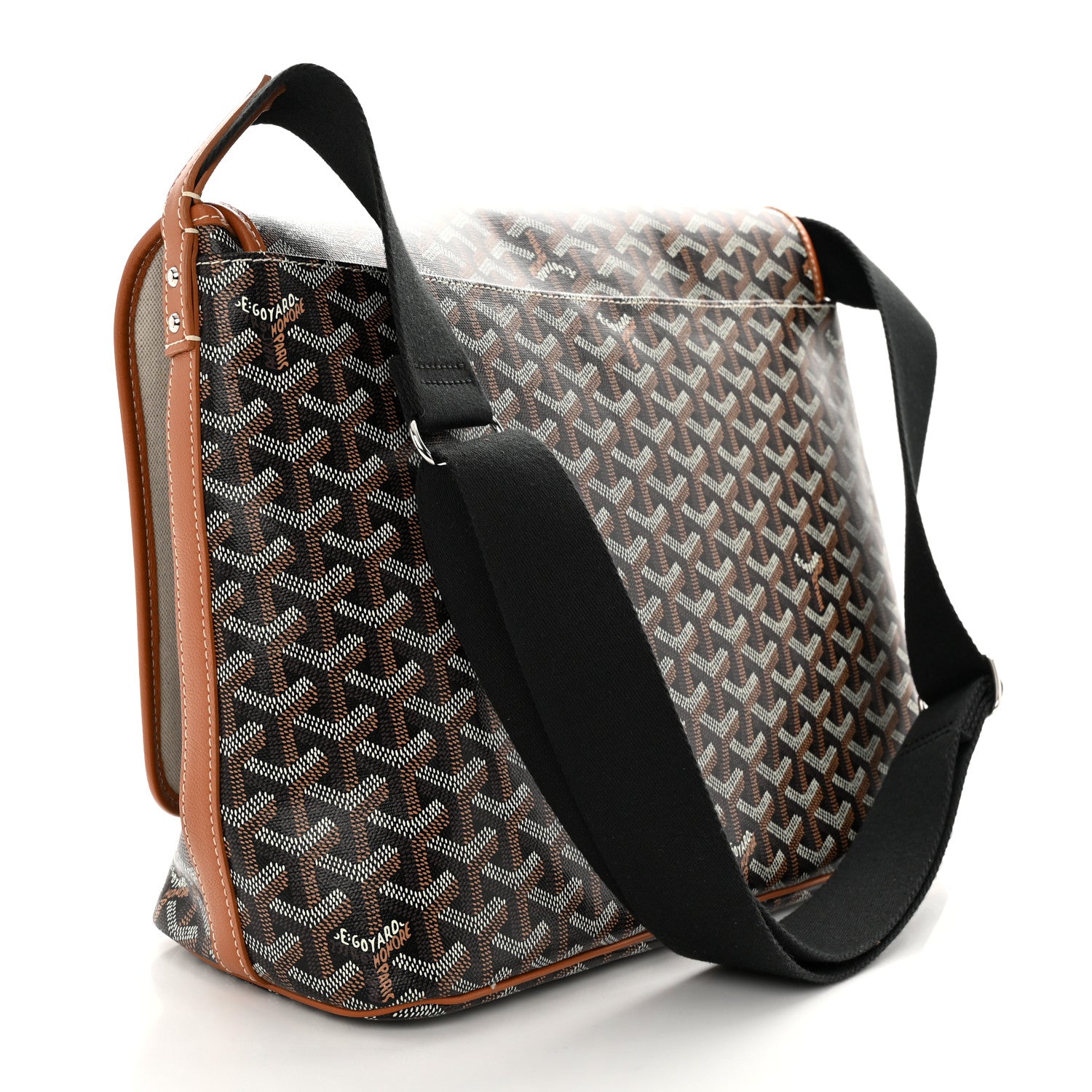 Goyard Goyardine Capetien Messenger Bag Black Gold 3 of 12