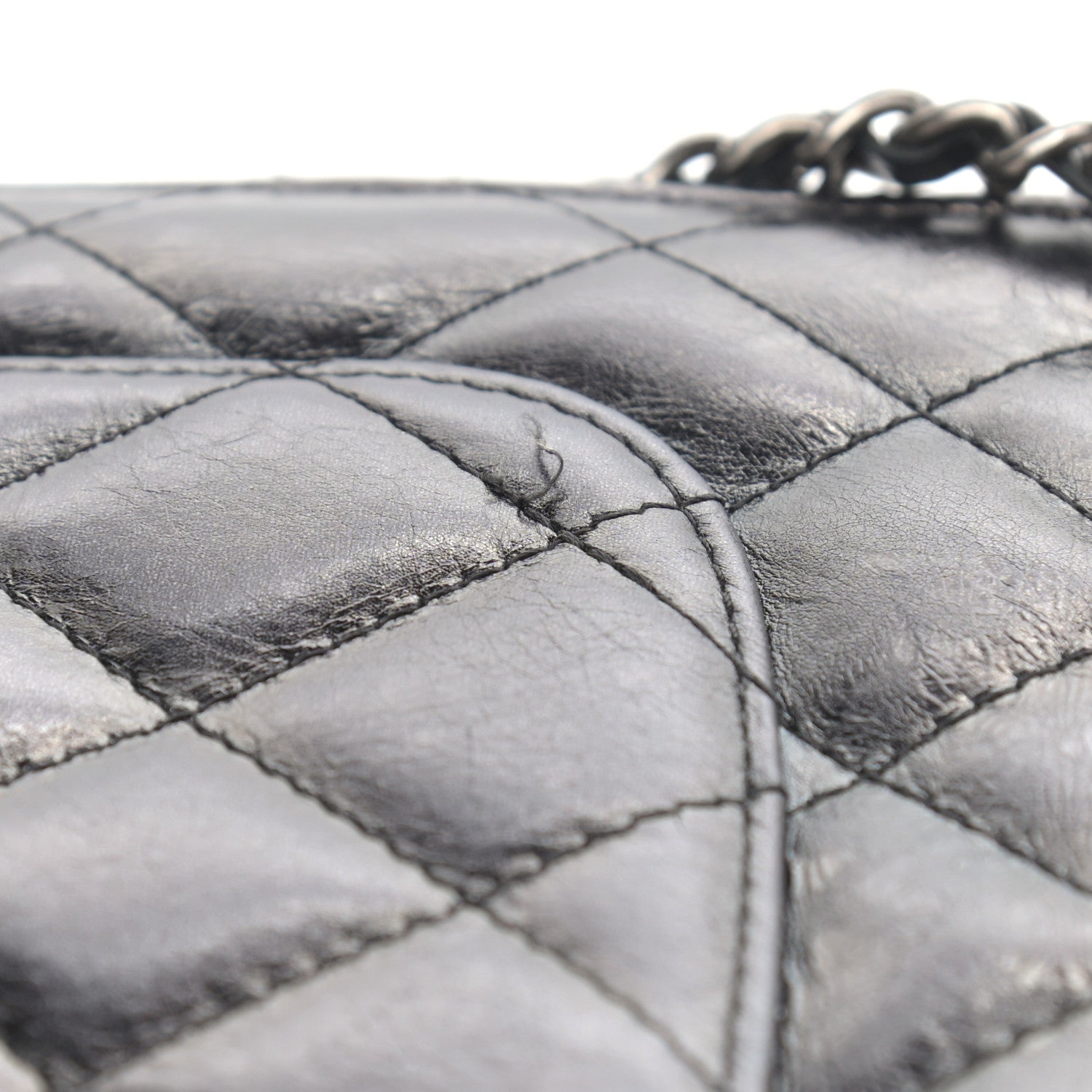 Chanel Aged Calfskin Reissue Wallet On Chain WOC Black 10 of 13