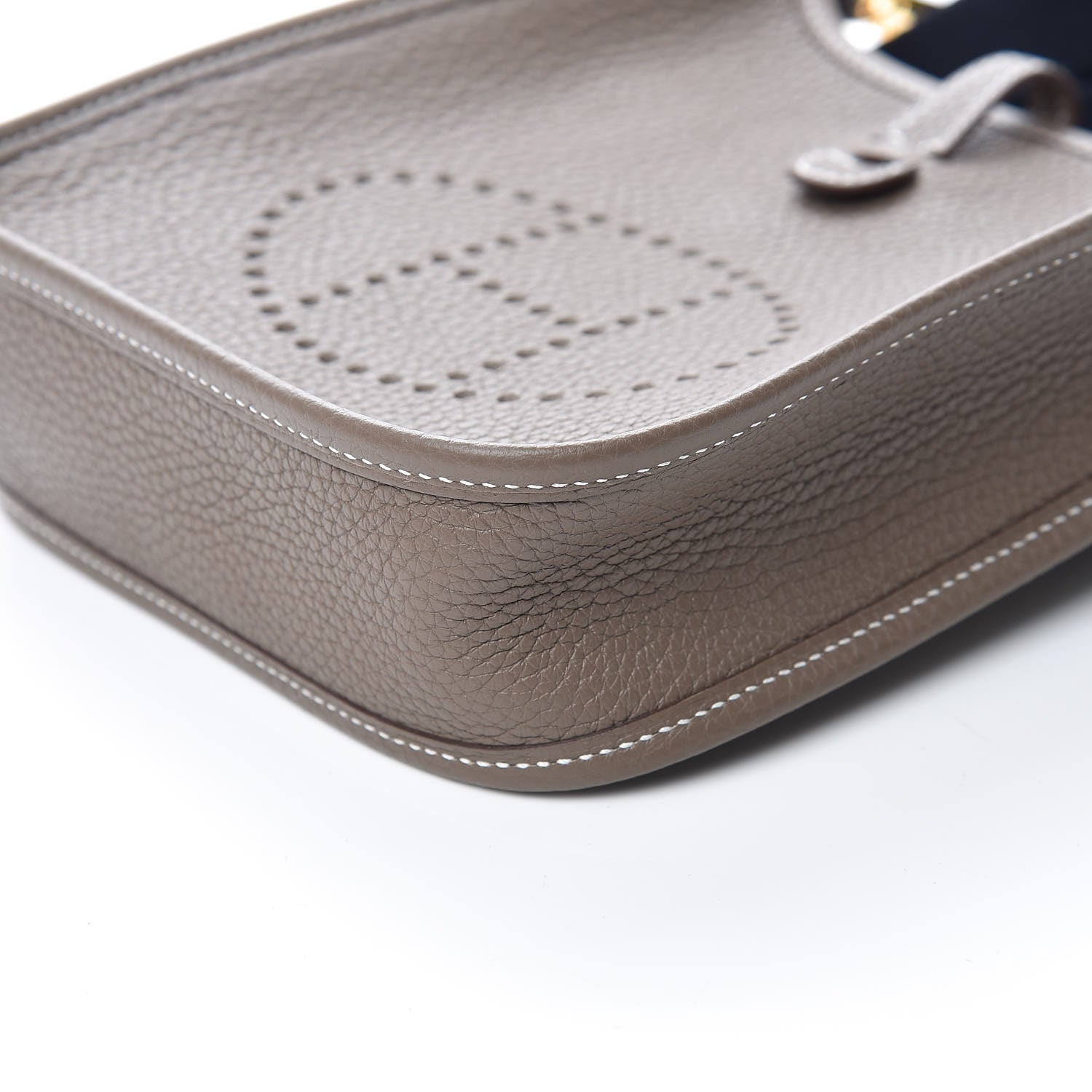 Hermes Taurillon Clemence Amazone Evelyne TPM Etoupe Bleu Indigo 9 of 10