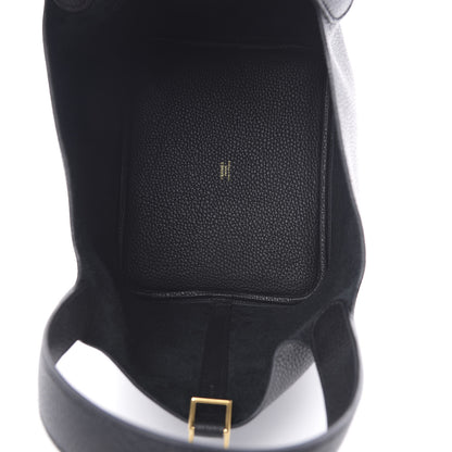 Hermes Taurillon Clemence Picotin Lock 22 MM Black 5 of 11