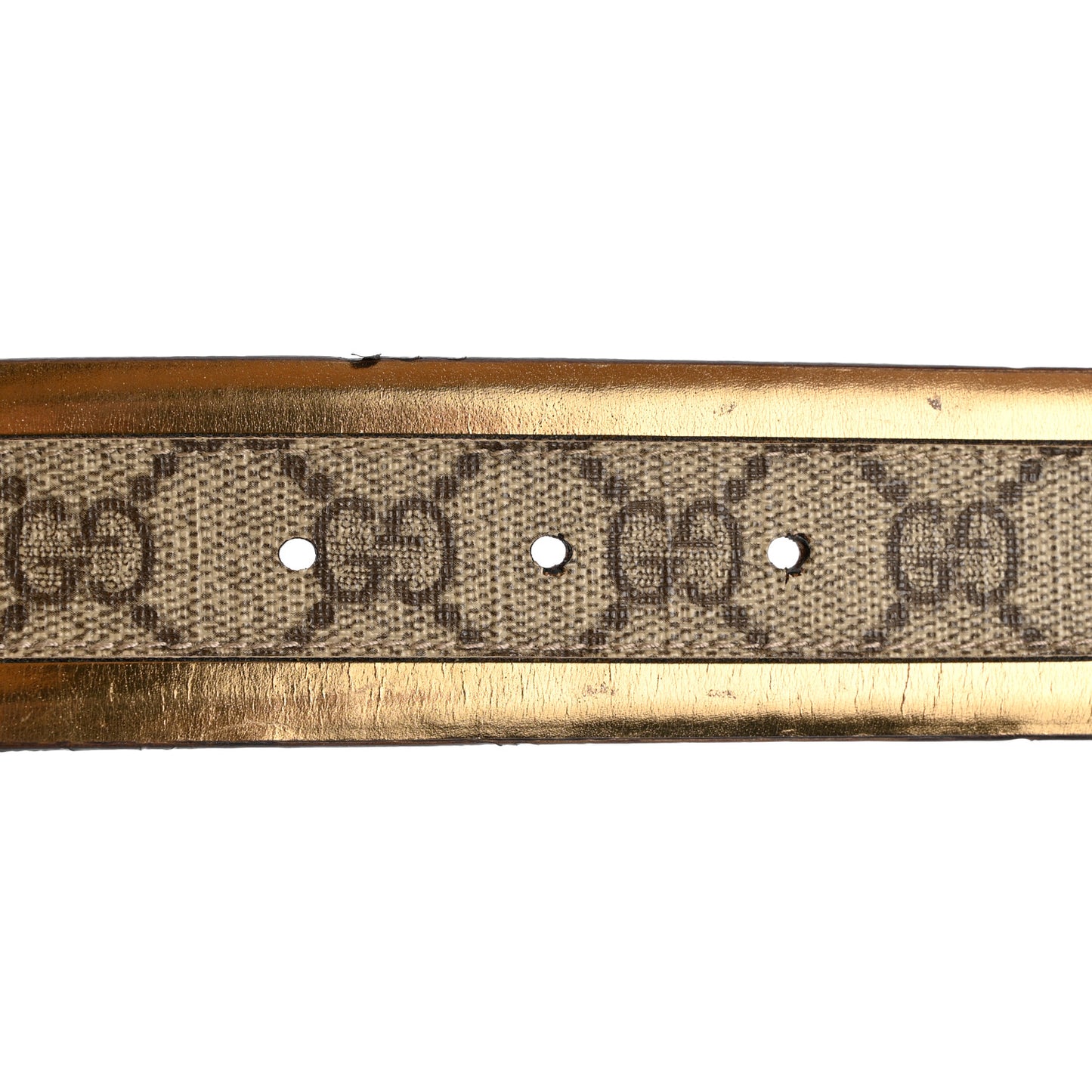 GG Supreme Monogram Interlocking G Belt 85 34 Ebony Bronze