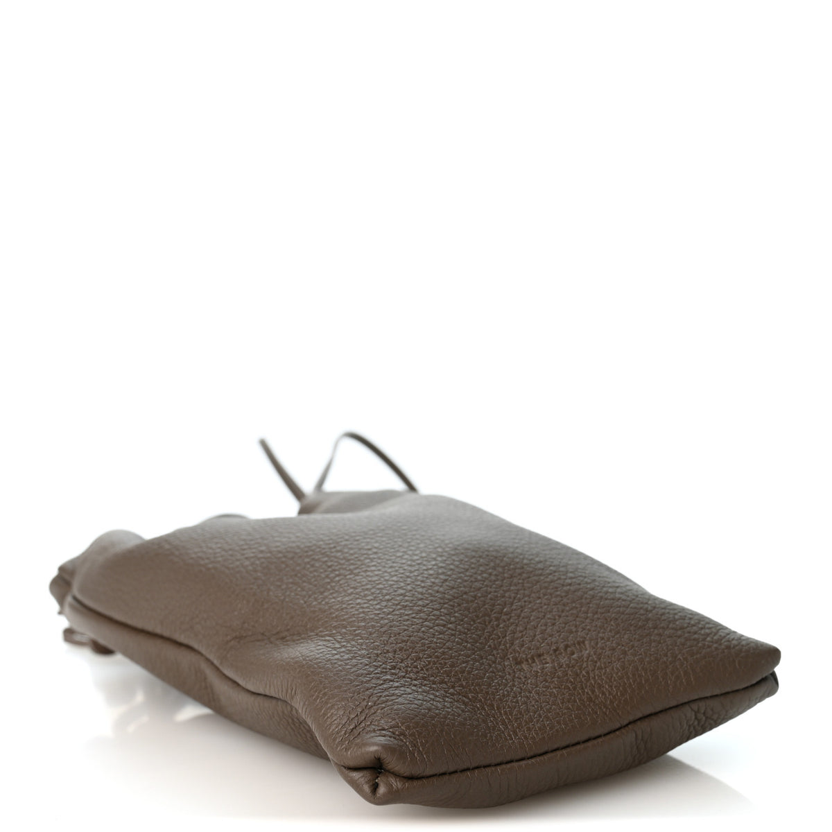 The Row Grained Calfskin Bourse Phone Crossbody Bag  Elephant 4 of 10