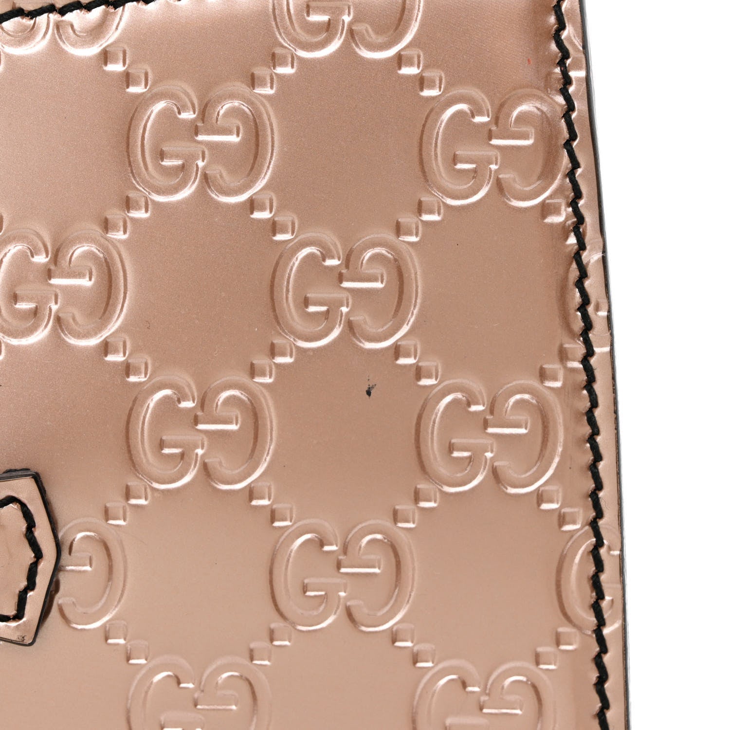 Gucci Shine Guccissima Medium Emily Chain Shoulder Bag Dark Cipria 15 of 17