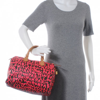 Louis Vuitton Monogram Graffiti Speedy 30 Fuchsia 2 of 7
