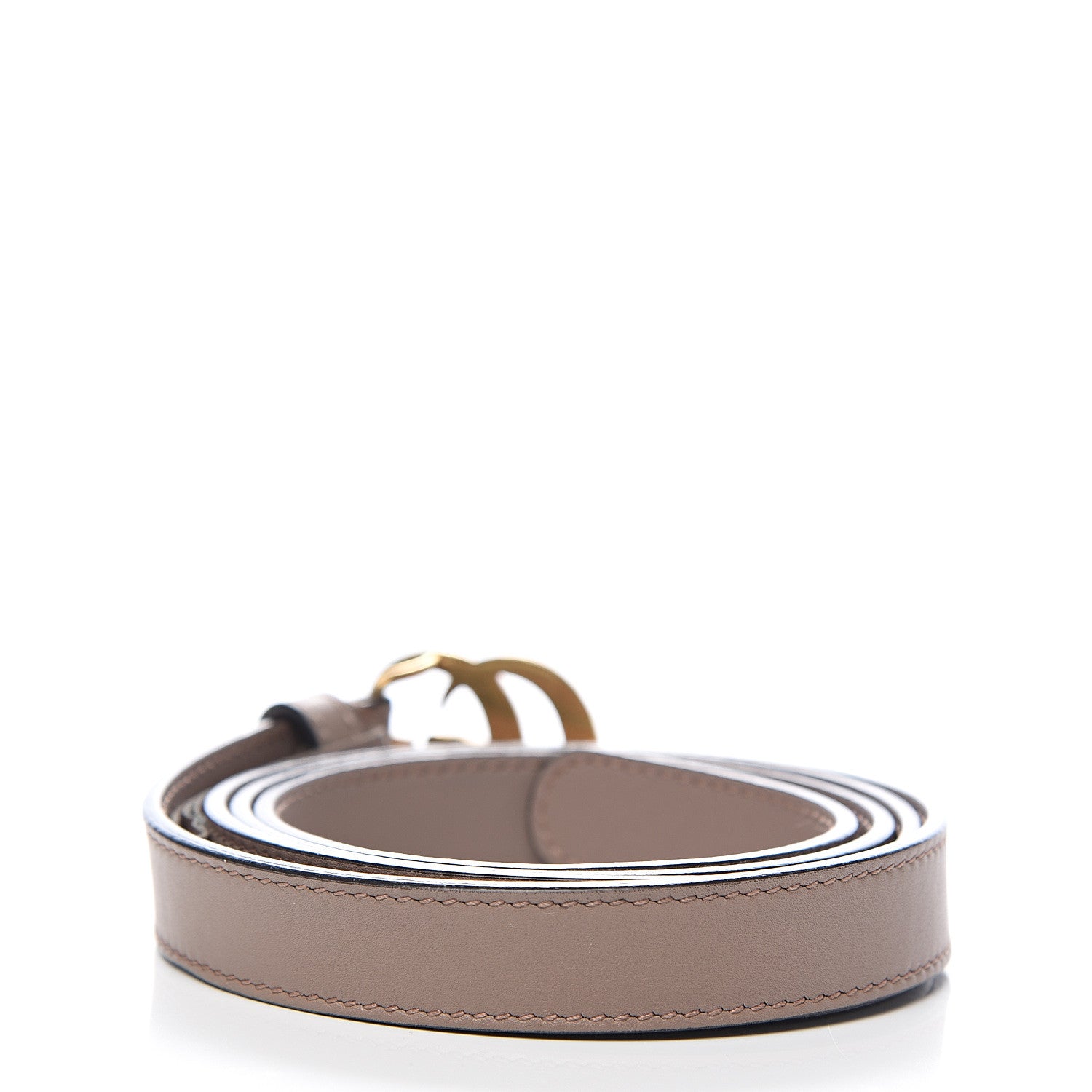 Gucci Moon Calfskin Pearl Double G 20mm Belt 100 40 Porcelain Rose 2 of 5