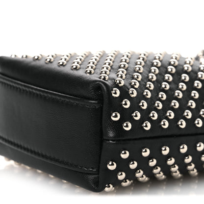 Saint Laurent Lambskin Studded Small Sac Charniere Black 10 of 11